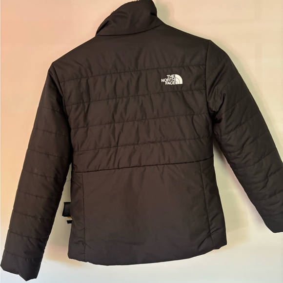 North Face Girls' Reversible Mossbud Swirl Jacket 7/8 - Picture 4 of 7